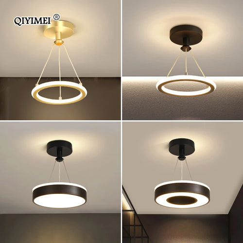 lustres led modernes pour décoration de maison luminaire - vue 6 sur 12