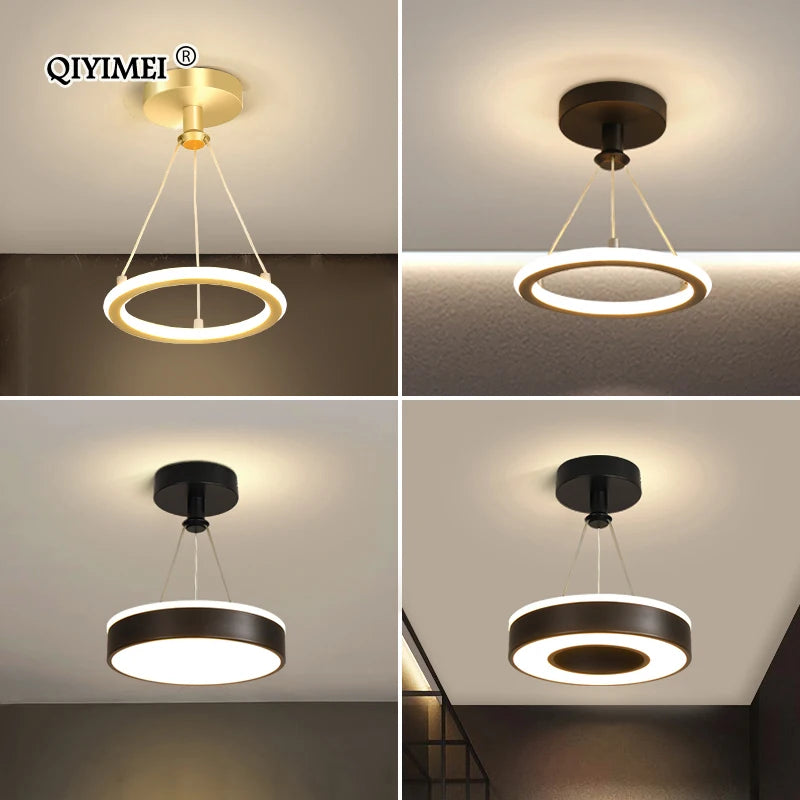 lustres led modernes pour décoration de maison luminaire - vue 6 sur 12