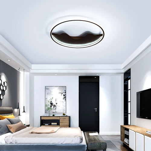 plafonnier en aluminium rond pour luminaires décoratifs d'intérieur - vue 4 sur 12