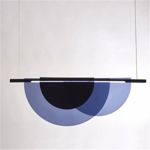 lustre moderne en acrylique pour restaurant bar café lumineux et créatif - vue 7 sur 10