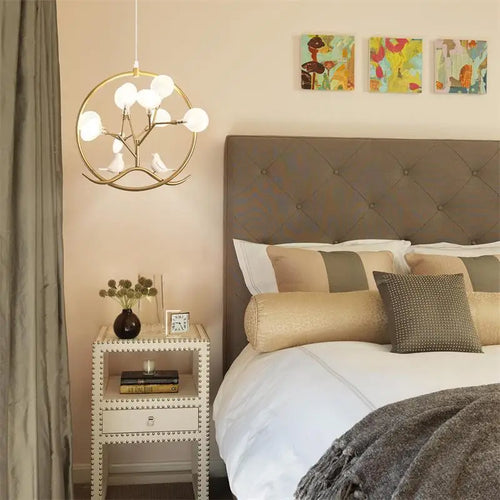suspension en bois artisanale pour décoration intérieure moderne - vue 4 sur 10