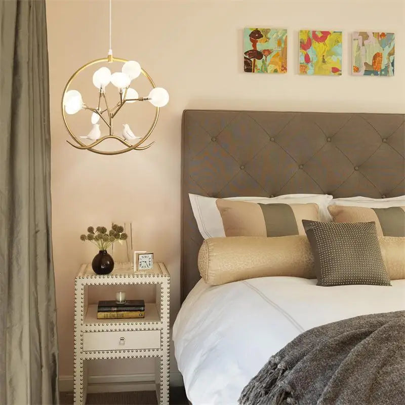 suspension en bois artisanale pour décoration intérieure moderne - vue 4 sur 10
