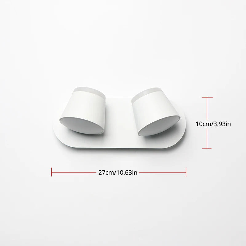 applique murale led réglable 360° - vue 7 sur 12