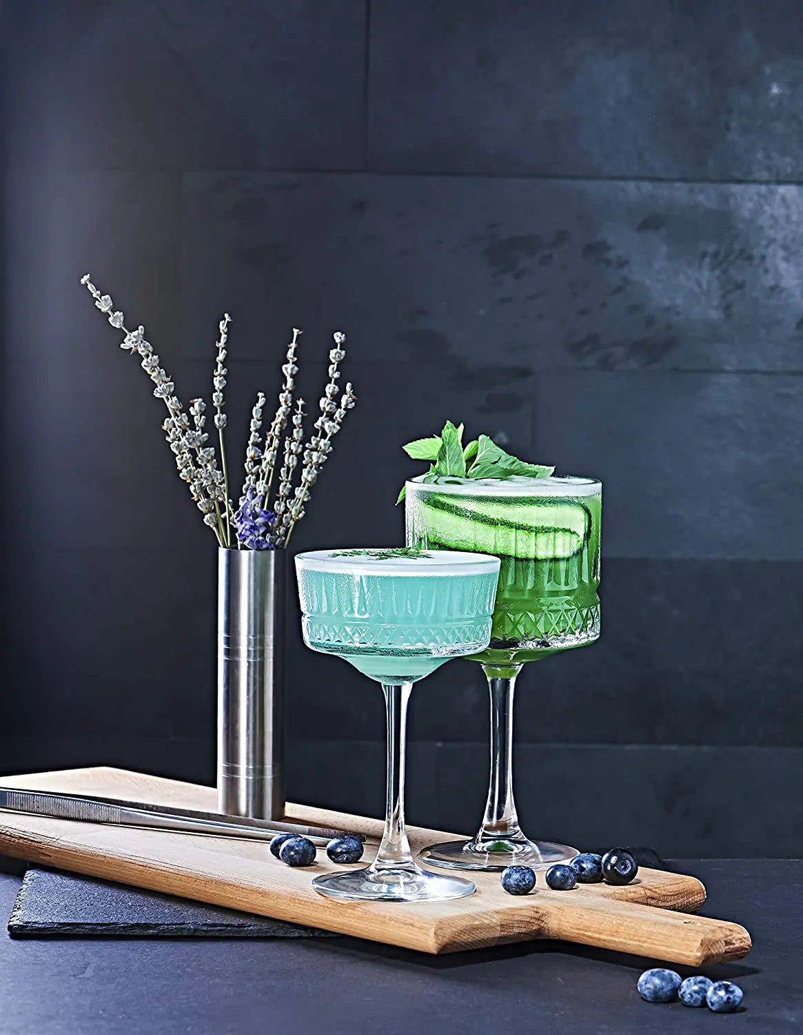 Lot 2 coupes champagne elysia verre cocktail martini - vue 7 sur 7