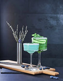 Lot 2 coupes champagne elysia verre cocktail martini