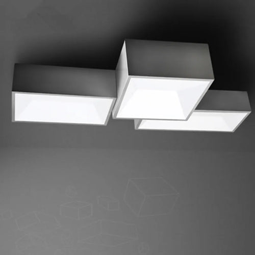plafonnier led carré à intensité variable à monter soi-même - vue 3 sur 12