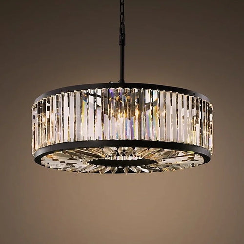 lustre moderne vintage en cristal éclairage suspendu pour maison hôtel villa - vue 4 sur 6