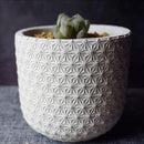 moule en silicone pour pot de fleurs en béton artisanat jardinage