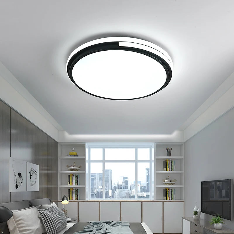 plafonnier led rond avec luminosité réglable pour intérieur - vue 4 sur 8