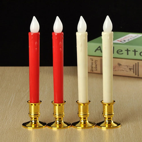 lot de 2 bougeoirs traditionnels pour mariage et dîner - vue 4 sur 7