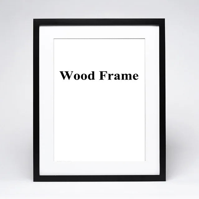 cadre photo en bois avec passe-partout pour montage mural - vue 12 sur 17