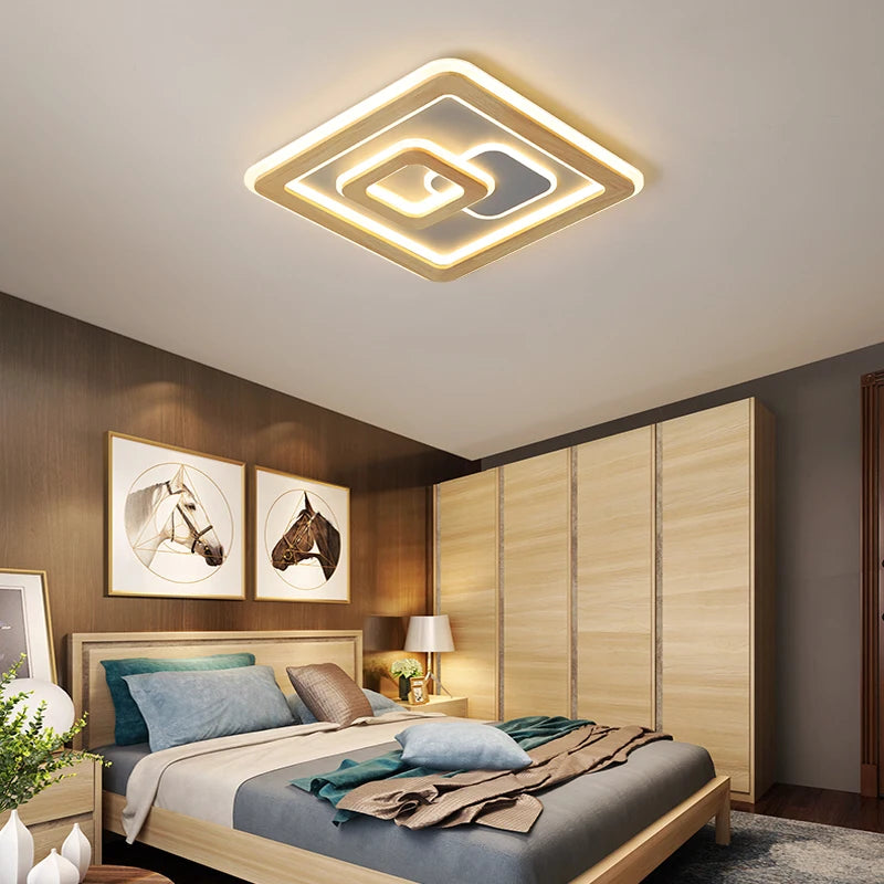 plafonniers led modernes à luminosité réglable pour décoration - vue 5 sur 11