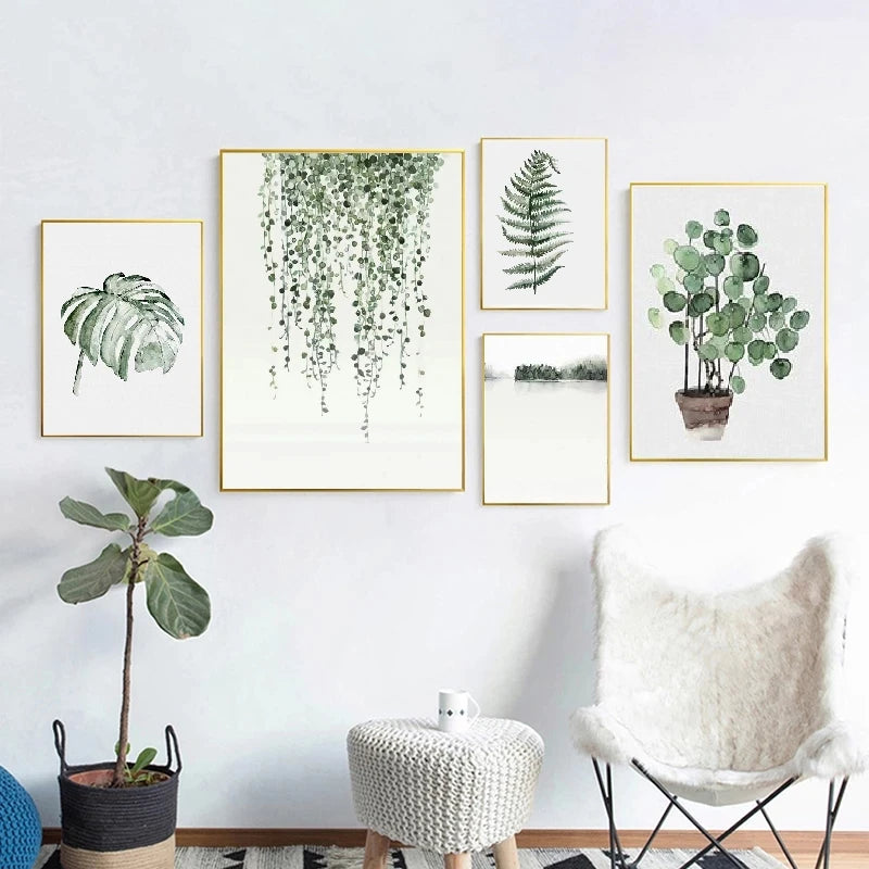 plante tropicale moderne pour décoration murale scandinave - vue 3 sur 7