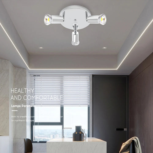 plafonnier led rotatif et réglable luminaire décoratif idéal - vue 6 sur 9