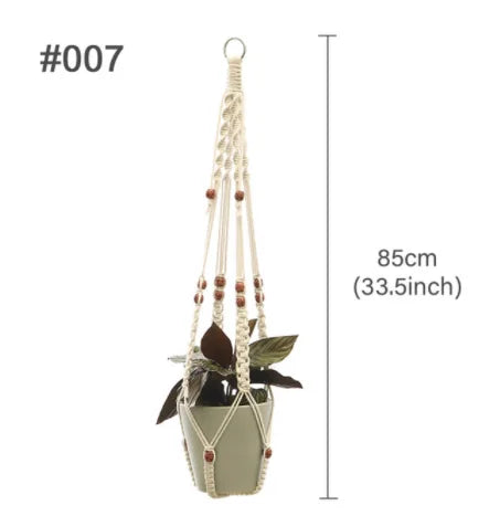 suspension en macramé pour pots de fleurs décoratifs - vue 20 sur 20