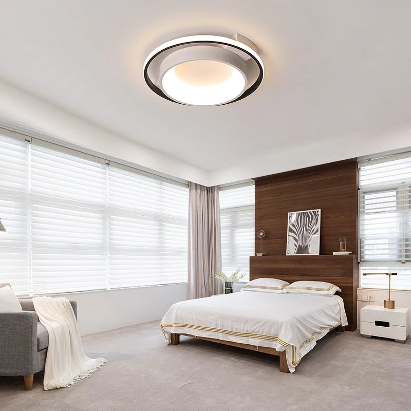 plafonnier led moderne pour éclairage intérieur esthétique - vue 4 sur 6