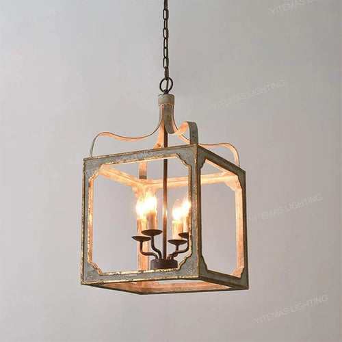 Loft lustres en bois Vintage or Suspension éclairage gris suspendu chambre salon lustre suspendu pour lampes de cuisine - vue 2 sur 13