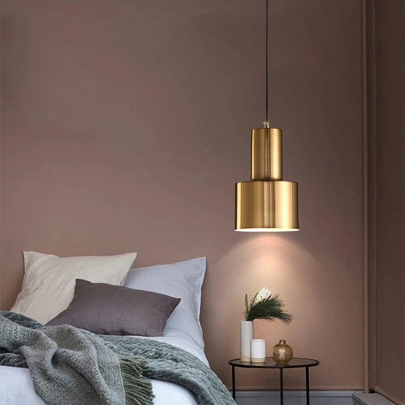 Nordique E27 led lumières or lustres modernes pour chambre cuisine salon loft lampe suspendue étude décoration de la maison luminaire - vue 10 sur 12