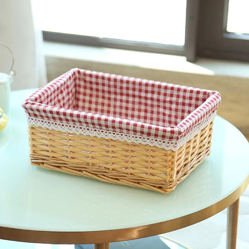paniers de rangement en rotin faits main pour diverses utilisations - vue 9 sur 16