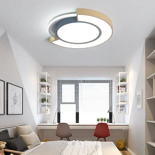 plafonnier simple moderne nordique monté style chaud - vue 4 sur 10