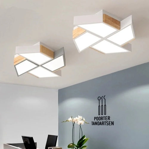 plafonnier led en forme de moulin à vent design moderne - vue 5 sur 18