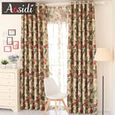 Rideau occultant floral style européen pour chambre salon