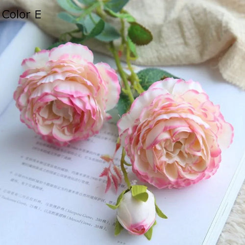 têtes de rose en soie artificielle pour décoration mariage et fête - vue 16 sur 16
