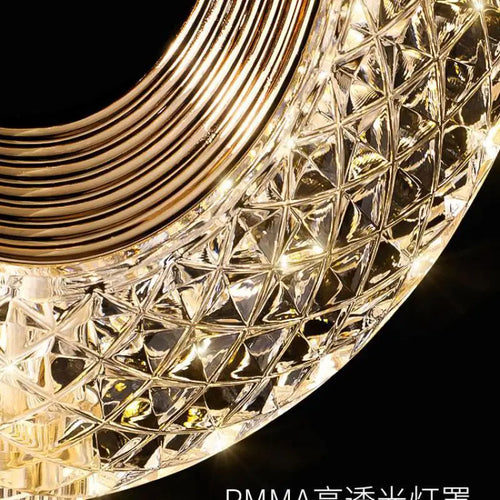 applique murale à led abat-jour diamant design moderne pour intérieur - vue 3 sur 8
