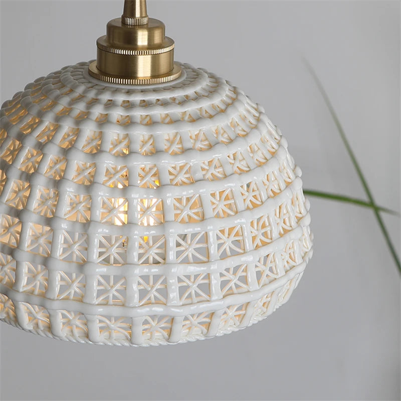 suspension modernes en céramique led pour décoration hoem - vue 4 sur 7
