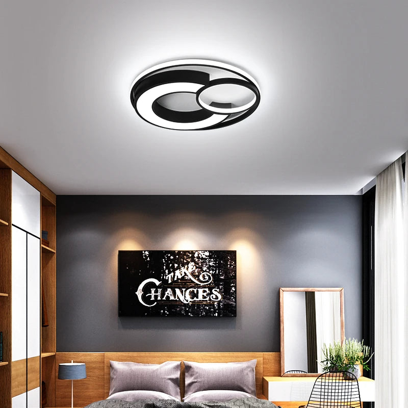 plafonnier rond au design nordique pour intérieur moderne - vue 4 sur 10