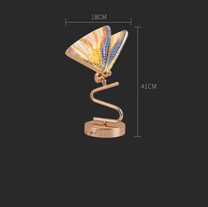 lampe à poser papillon design moderne veilleuse créative luminaire luxe - vue 11 sur 12