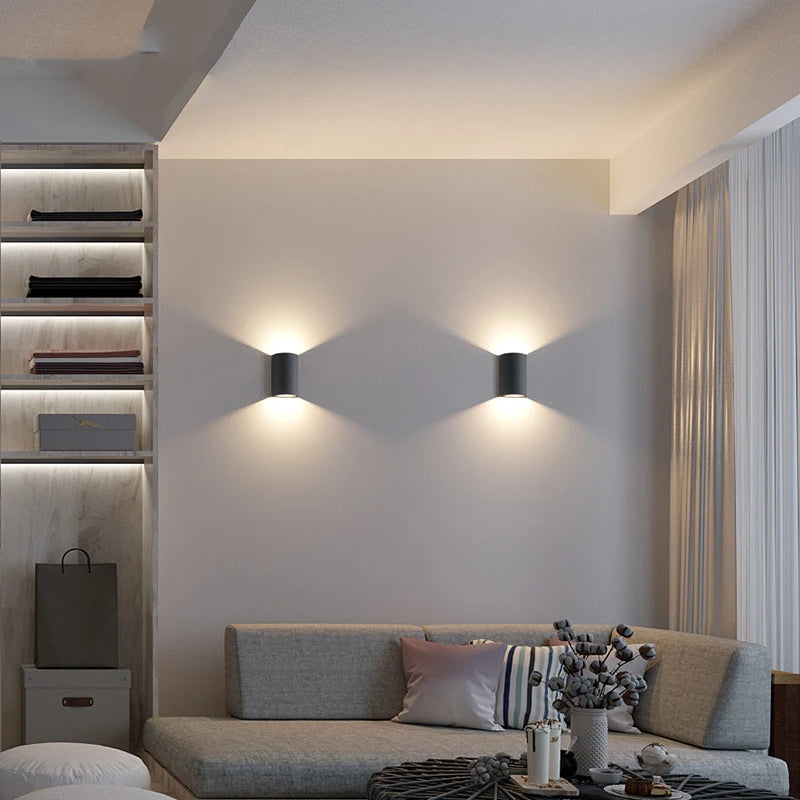 Applique murale led moderne pour extérieur étanche en aluminium - vue 4 sur 6