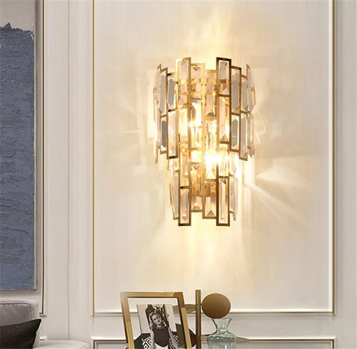 applique murale moderne en cristal pour décoration intérieure élégante - vue 7 sur 6