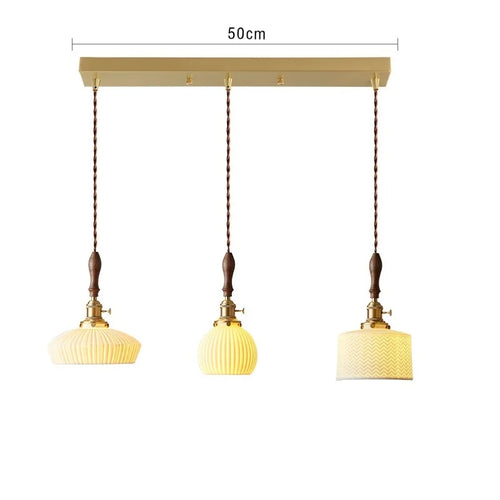 Suspension en bois et céramique nordique - vue 14 sur 30