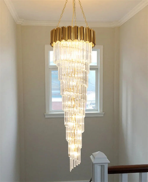 lustre en cristal de luxe pour décoration intérieure élégante - vue 8 sur 8