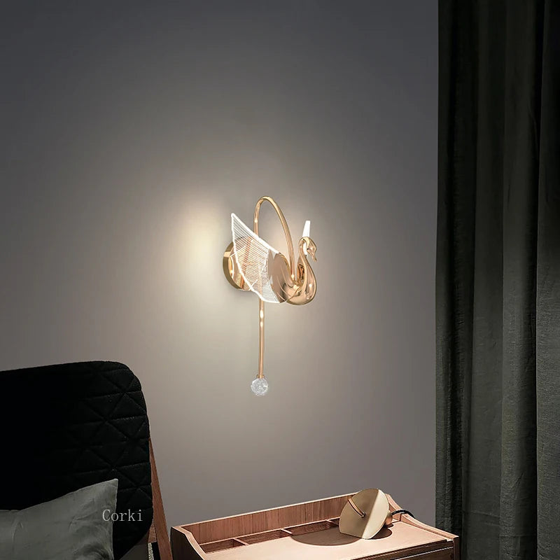 applique murale led nordique design luxe pour intérieur élégant - vue 4 sur 8