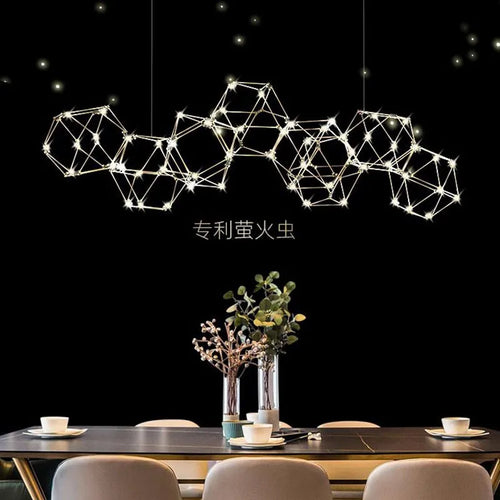 lustre nordique moderne de luxe led pour restaurant et boutique - vue 2 sur 10