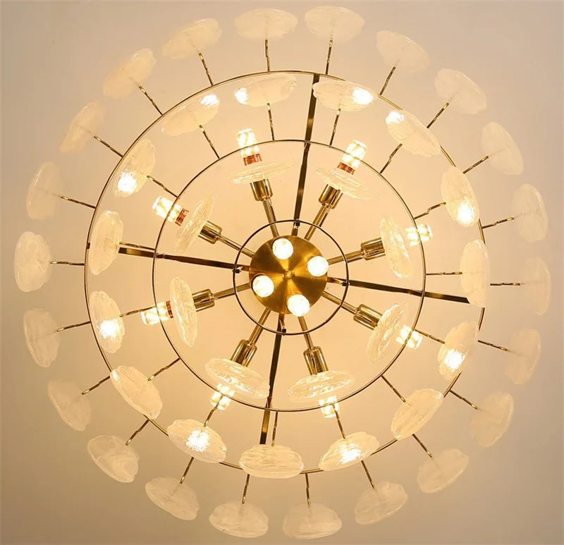 lustre en verre de luxe pour éclairage créatif et décoratif - vue 4 sur 14
