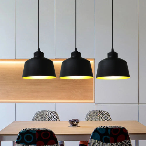 suspension loft nordique moderne avec 3 suspensions pour cuisine - vue 2 sur 9