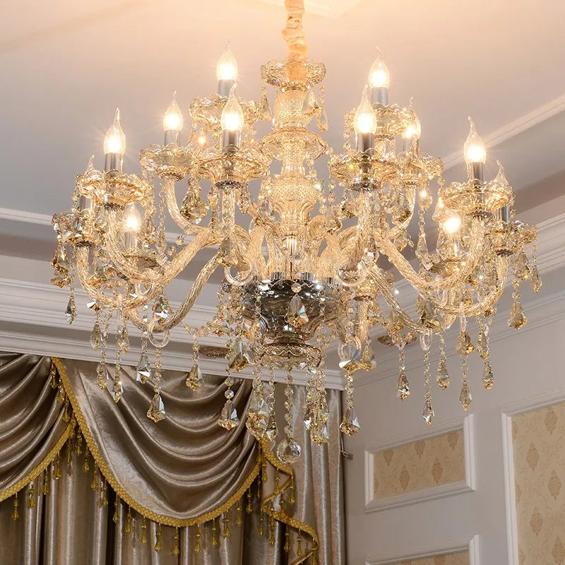 lustre en cristal lumineux pour décoration moderne élégante - vue 3 sur 13