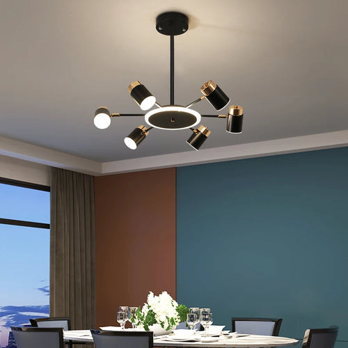 lustre nordique moderne pour éclairage intérieur décoratif - vue 3 sur 11
