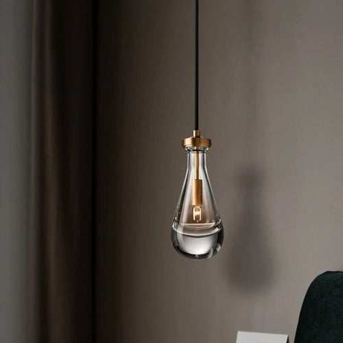 Suspension en cristal au design moderne et luxueux - vue 5 sur 6