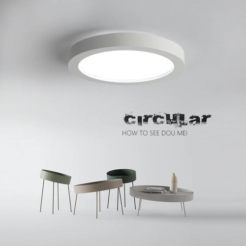 plafonnier led moderne à intensité variable en fer pour intérieur - vue 3 sur 6