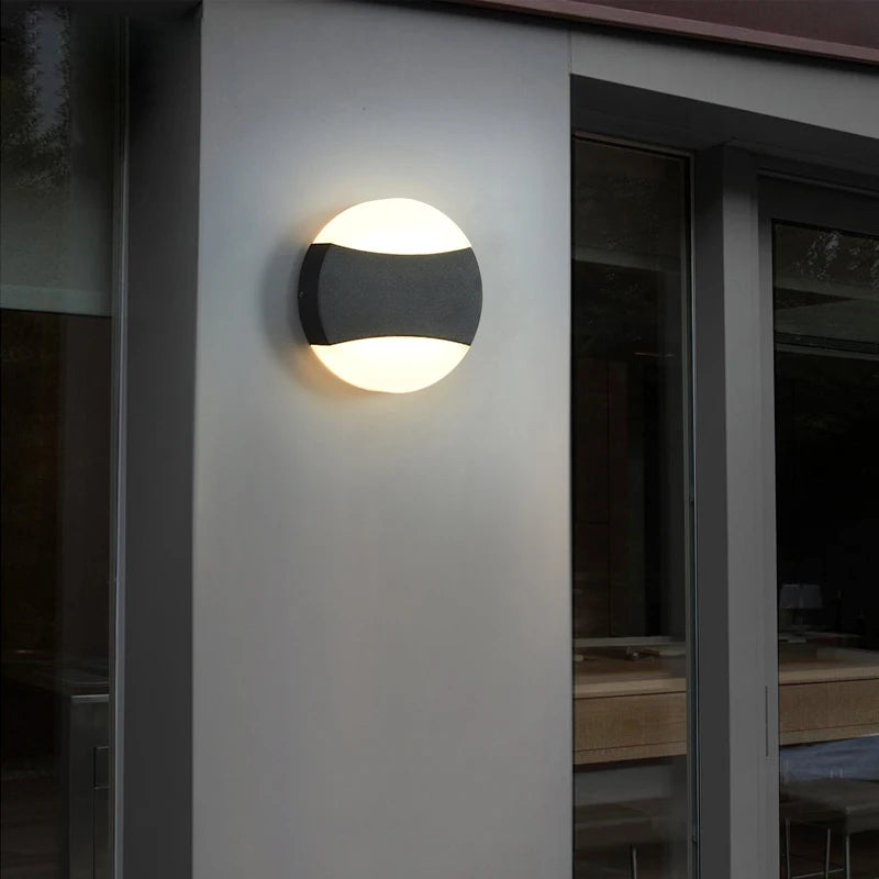 Applique murale extérieure lampe de terrasse porche avant appliques murales extérieures modernes maison de jardin appliquer applique murale étanche éclairage mural - vue 4 sur 8