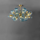 lustre art déco en cuivre pour un éclairage élégant