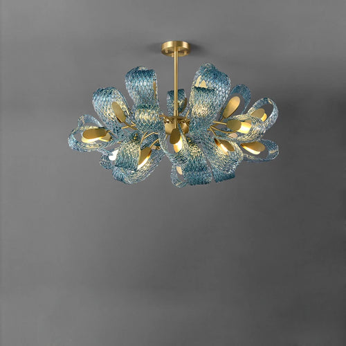 lustre art déco en cuivre pour un éclairage élégant - vue 4 sur 20