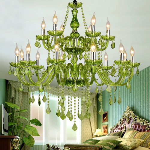 lustre en cristal de luxe pour mariage et restauration - vue 5 sur 13