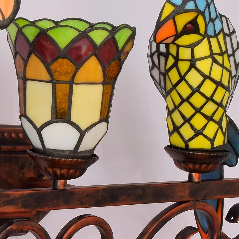 applique murale led tiffany pour décoration intérieure originale - vue 6 sur 20