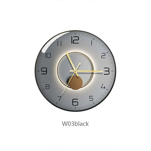 horloge murale en verre design moderne créatif géométrique décorative - vue 15 sur 18