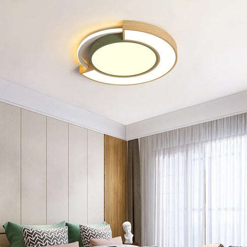 plafonnier simple moderne nordique monté style chaud - vue 2 sur 10